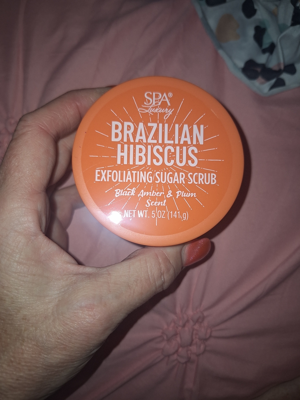 SPA Luxury Brazilian Hibiscus Exfoliating Sugar Scrub - Orange